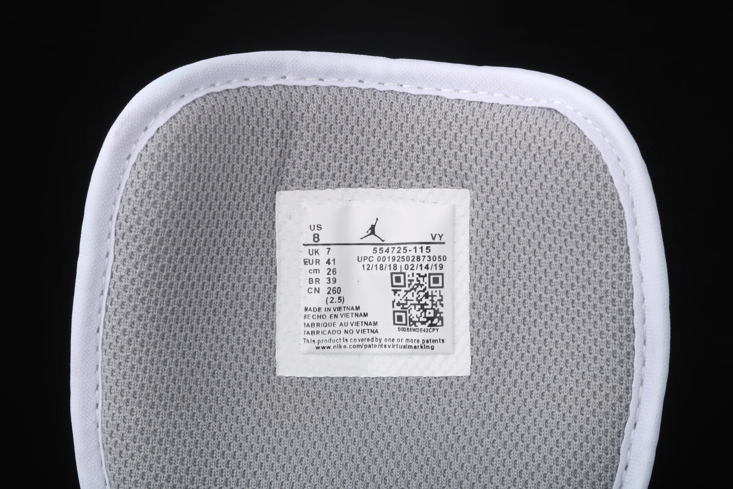 All categories Air Jordan Jordan series basketball shoes Air Jordan 1 Mid Air Jordan 1 Mid AJ1 Joe 1 splash gray China series basketball shoes 554725-115